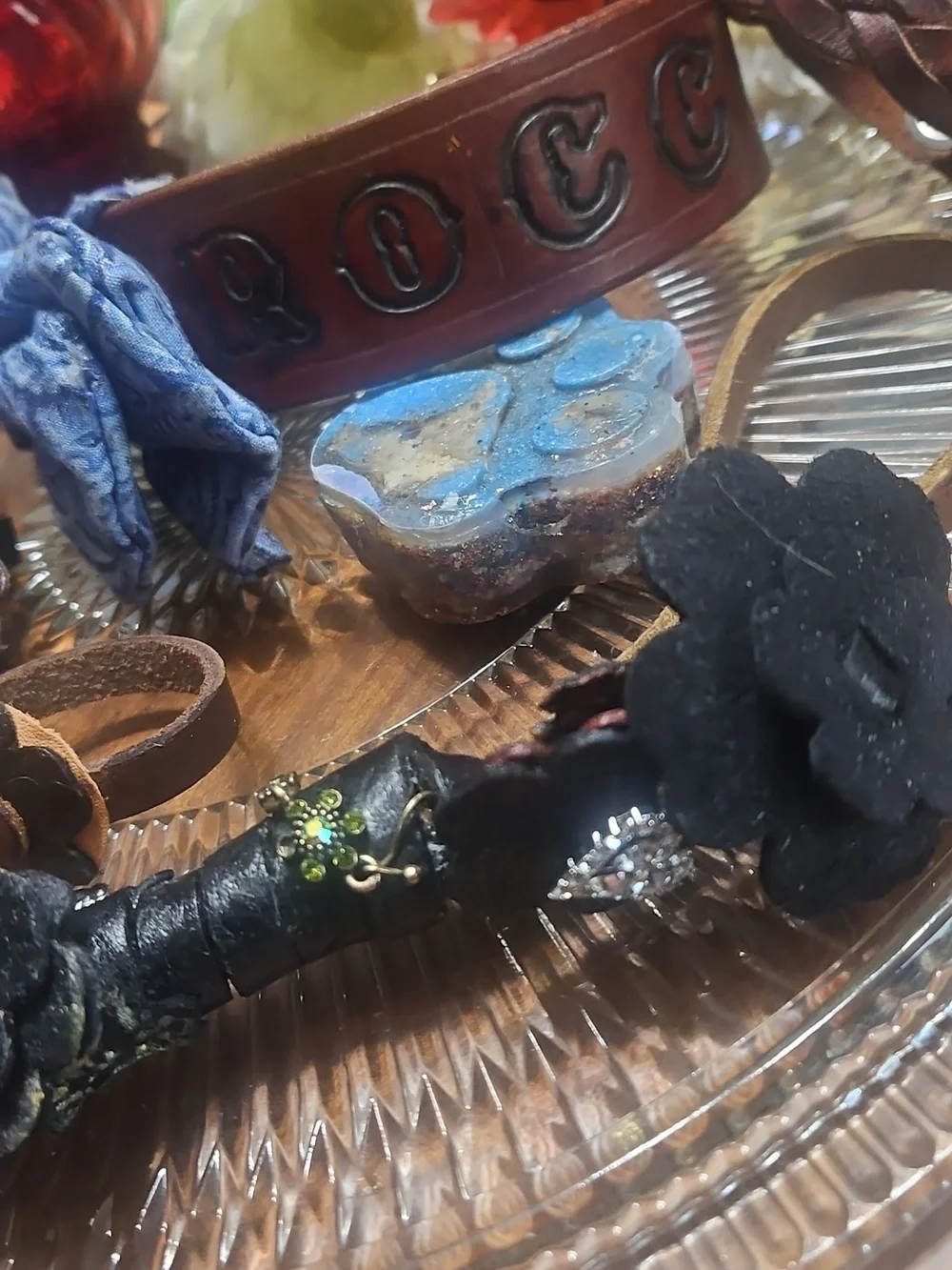 Hand Crafted Tooled Genuine Leather Key Chain NEW Personalized CUSTOM per Order